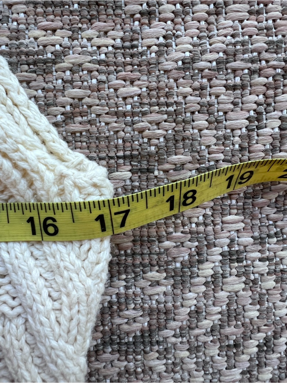 Vintage Ralph Lauren Polo Jeans M Cable Knit Turtleneck Sweater Tunic Vest Cream - Picture 3 of 7